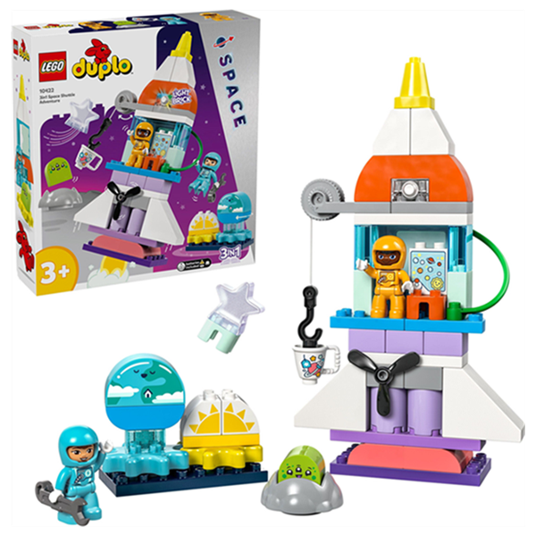 LEGO® 10422 DUPLO® 3-in-1-Spaceshuttle für viele Abenteuer