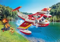 Playmobil 71463 Action Heroes Feuerwehrflugzeug mit Löschfunktion