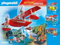 Playmobil 71463 Action Heroes Feuerwehrflugzeug mit Löschfunktion