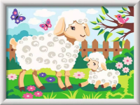 Ravensburger 23764 Malen nach Zahlen Schaf mit Lämmchen