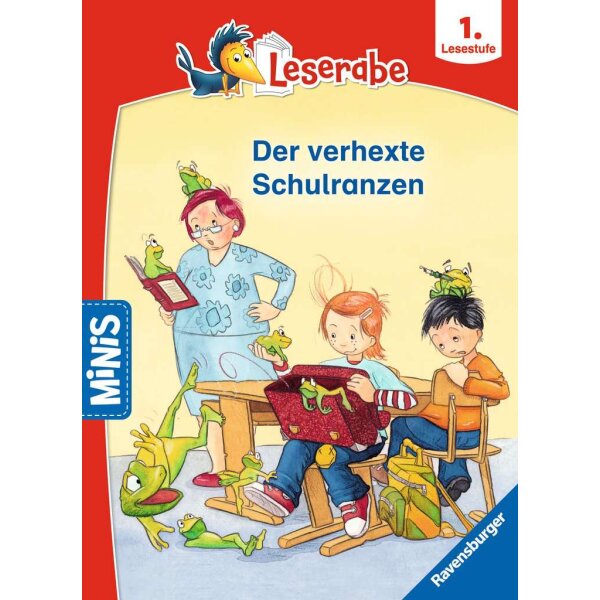 Ravensburger 46334 Ravensburger Minis: Leserabe Schulgeschichten, 1. Lesestufe - Der verhexte Schulranzen