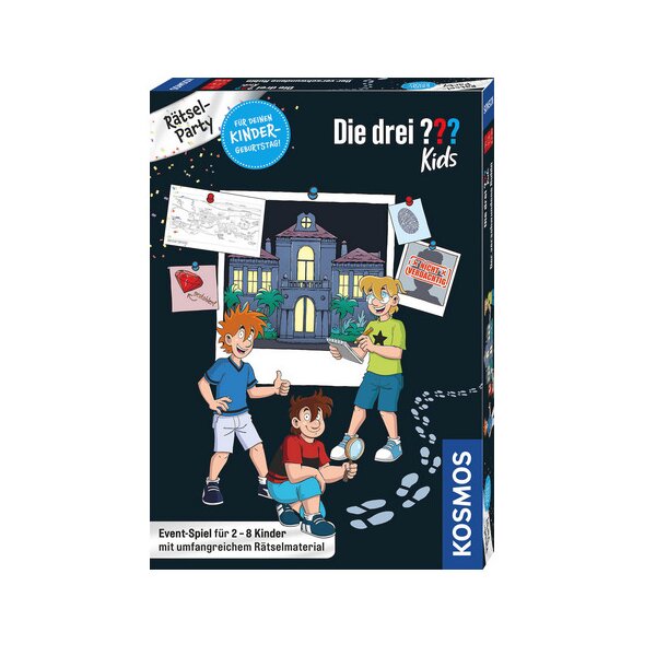 KOSMOS 68344 Die drei ??? Kids Rätsel-Party - Der verschwundene Rubin