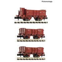 Fleischmann 6660034 3-tlg. Set: Offene Güterwagen, FS