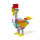 Bioblo 64052 CHARLES CHICKEN mit 50 Bausteinen in 4 Längen