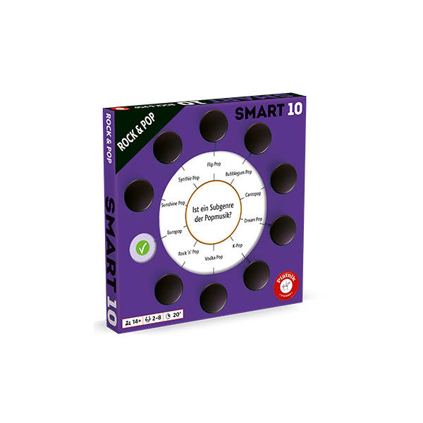 PIATNIK 725098 Smart 10 Themenfragen Pop & Rock
