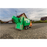 CARSON 500907672 1:20 MB Arocs Müllwagen 100% RTR