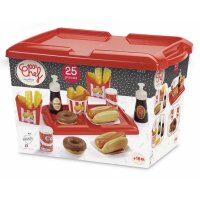 Ecoiffier 7600002423 Spielgeschirr Box Hot Dog Set
