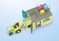 PLAYMOBIL 71656 JUNIOR: Bauernhof-Abenteuer mit Traktor, Anhänger und tierischen Freunden