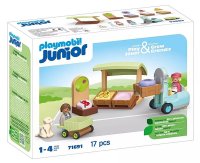 PLAYMOBIL 71691 JUNIOR: Bio-Marktstand & Gabelstapler - Playmobil JUNIOR