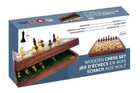 PIATNIK 420424 Magnetisches Schach, Holz, 25cm