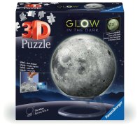 Ravensburger 11586 - 3D Puzzle-Ball Der Mond - Glow-in-the-Dark -Teile 72