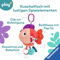 Ravensburger 4871 play+ Pop-it Piranha (rot)