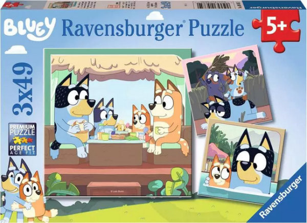 Ravensburger 05685 Blueys Abenteuer -Teile 3x49