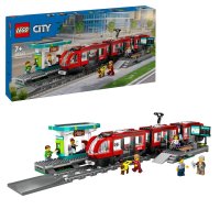 LEGO® 60423 City Straßenbahn mit Haltestelle