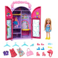 MATTEL HXN03 Barbie Chelsea Kleiderschrank Spielset