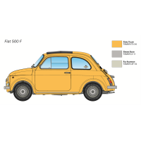 ITALERI 510004715 1:12 Fiat 500 F Upgraded Edit