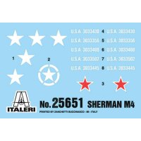 ITALERI 510025751 1:56 US M4 Sherman (75 mm)