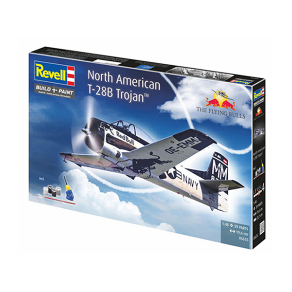 REVELL 05635 Geschenkset Flying Bulls T-28B Trojan mit Basiszubehör