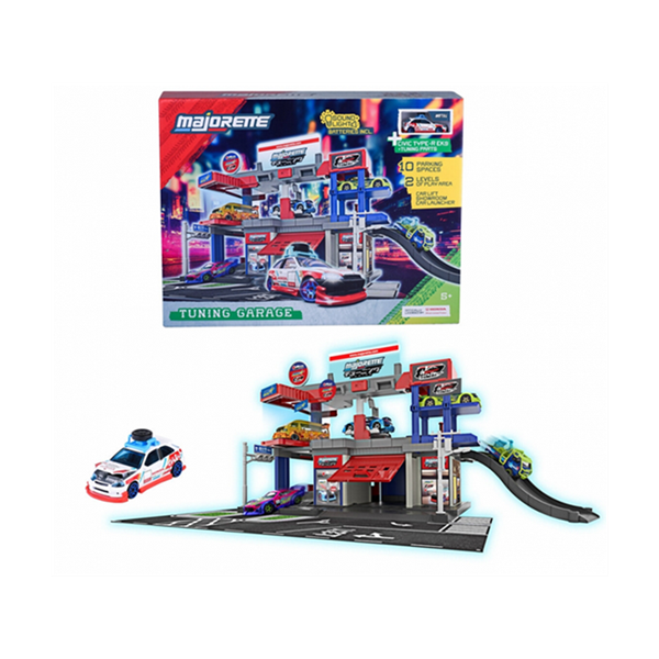 Majorette 8504108000 JDM Legends Tuning Garage + 1 Vehicle - Ride Wild