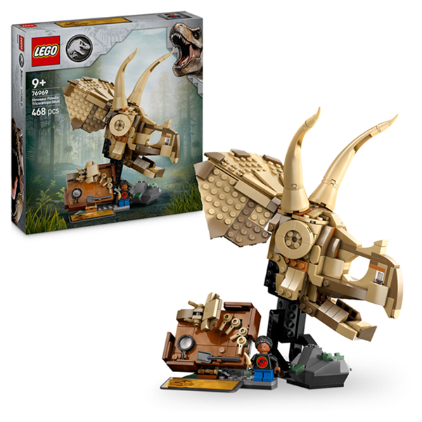 LEGO® 76969 Jurassic World™ Dinosaurier-Fossilien: Triceratops-Schädel