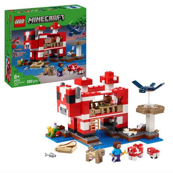 LEGO® 21270 Minecraft™ Das Pilzkuh-Haus