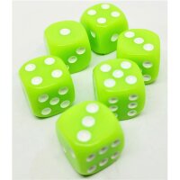 Dice4friends 37293 Würfelset D6: Pastell Green (12)...