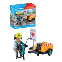 PLAYMOBIL 71752 ACTION HEROES - Bauarbeiter mit Meißel