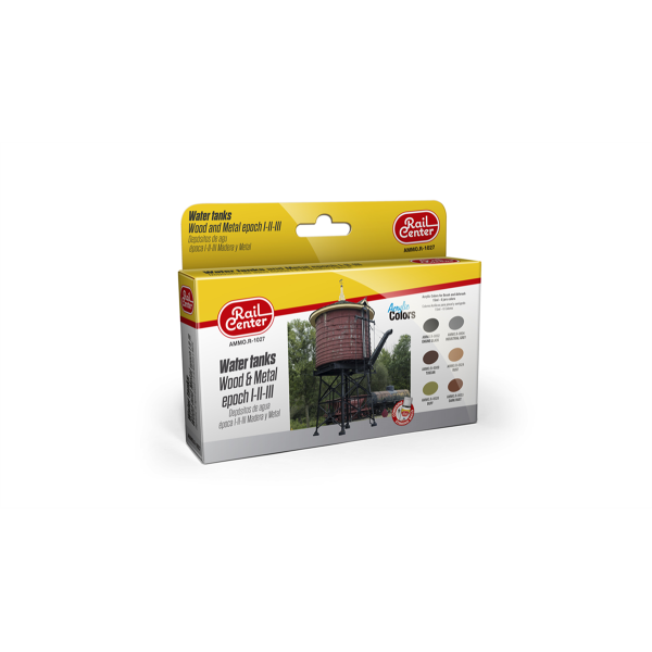 AMMO R-1027 Wasserbehälter Holz & Metall, Farb-Set