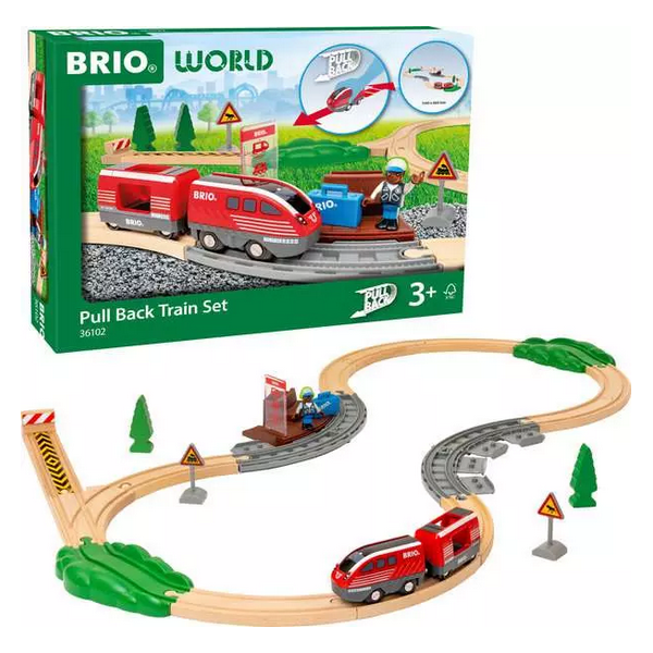 BRIO 63610200 Zugset mit Rückziehmotor