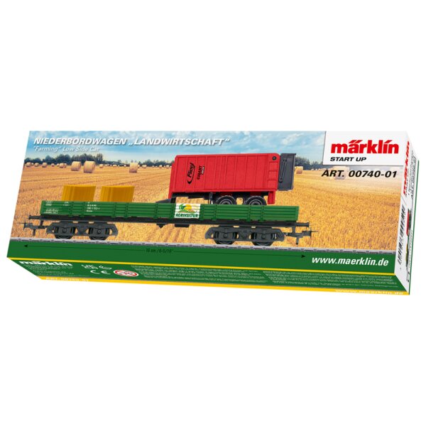 MÄRKLIN 00740-01 Niederbordwagen aus 00740 Landwirtschaft