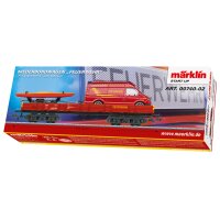 MÄRKLIN 00740-02 Niederbordwagen aus 00740 Feuerwehr