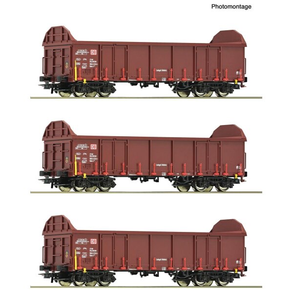 Roco 6600131 Güterwagen-Set 3-tlg., Epoche III-IV, Spur H0