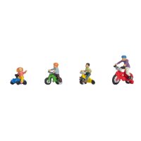 NOCH 15908 Kinder auf Kinderfahrrädern - H0