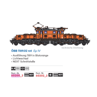 JC Jaegerndorfer 60200_2 N E-Lok ÖBB 1189.02 blutorange