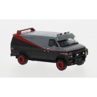 BREKINA BRE18250 GMC Vandura, schwarz/rot, 1983, 1:87