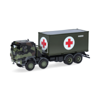 HERPA 747219 Iveco Trakker 8x8 m. 20ft. Con