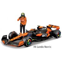 Bburago 18-28040N - 1:24 F1 McLaren MCL38 mit Figur #4...