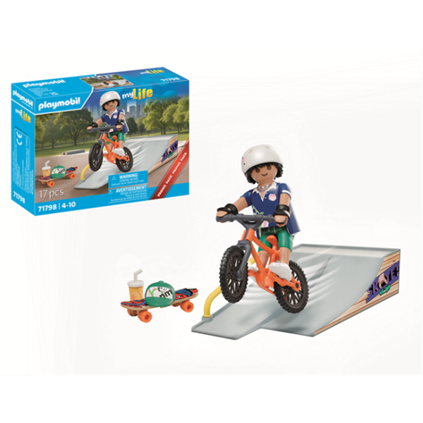 PLAYMOBIL 71798 My Life - Skateboard mit Rampe