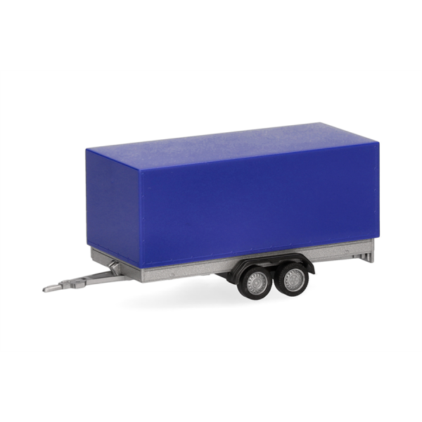 HERPA 052627-004 PKW-Planenanhänger 2achs, ultramarinblau