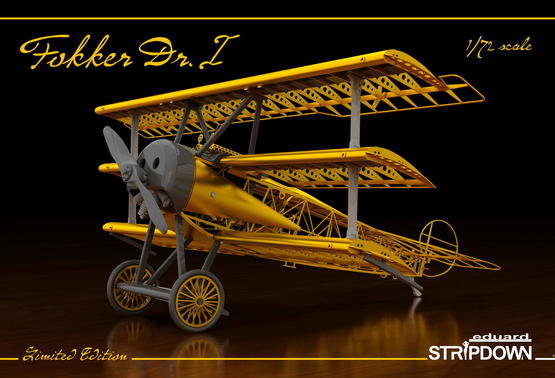 Eduard Plastic Kits 2114-Fokker Dr.I Stripdown Limited Edition