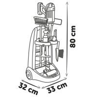 Smoby 7600330326 Smoby Rowenta Reinigungstrolley - Roleplay Cleaning