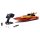 CARSON 500108058 RC Boot Rescue 2.4G ausgepackt und freigestellt – RTR Rettungsboot
