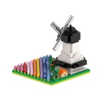 BRIXIES 200144 WINDMÜHLE MIT TULPEN