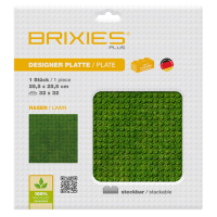 BRIXIES 225000 Plus Designer Platte Rasen 32 x 32 Noppen