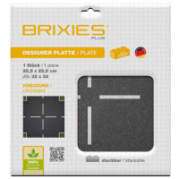 BRIXIES 225007 Plus Designer Platte Straße Kreuzung...
