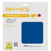 BRIXIES 225009 Plus Basis Platte Blau 32 x 32 Noppen