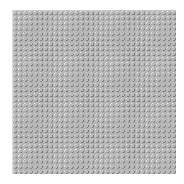 BRIXIES 225010 Plus Basis Platte Hellgrau 32 x 32 Noppen