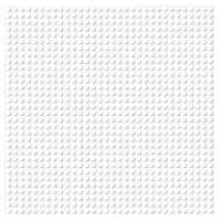 BRIXIES 225013 Plus Basis Platte Weiß 32 x 32 Noppen