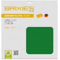 BRIXIES 225020 Plus Basis Platte Grün 50 x 50 Noppen
