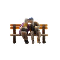 NOCH 10435 Senioren auf Bank - 3D-Master